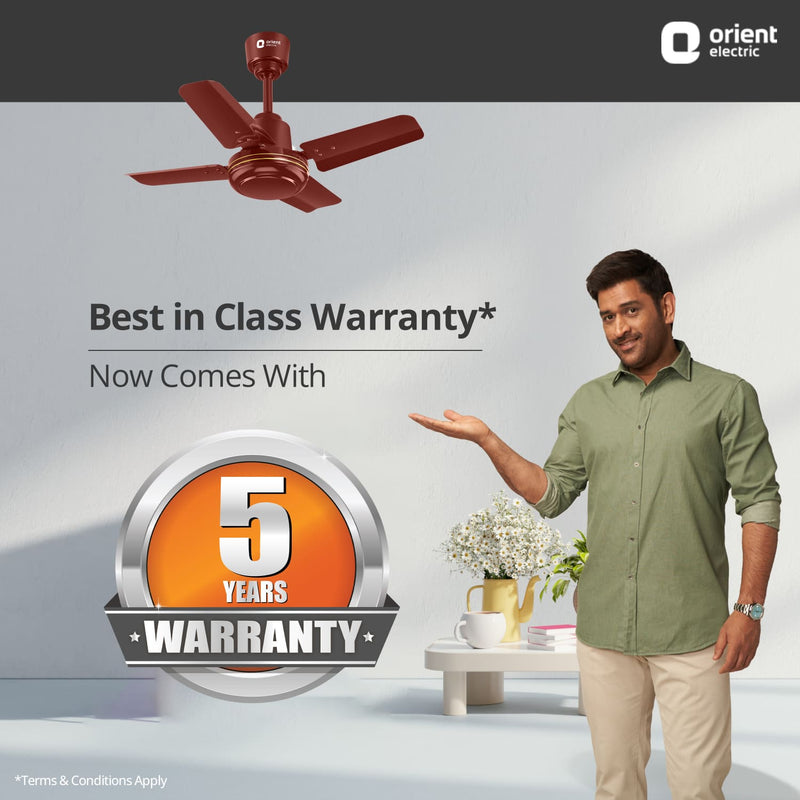 New Breeze High Speed Small Ceiling Fan | 5-Year Warranty