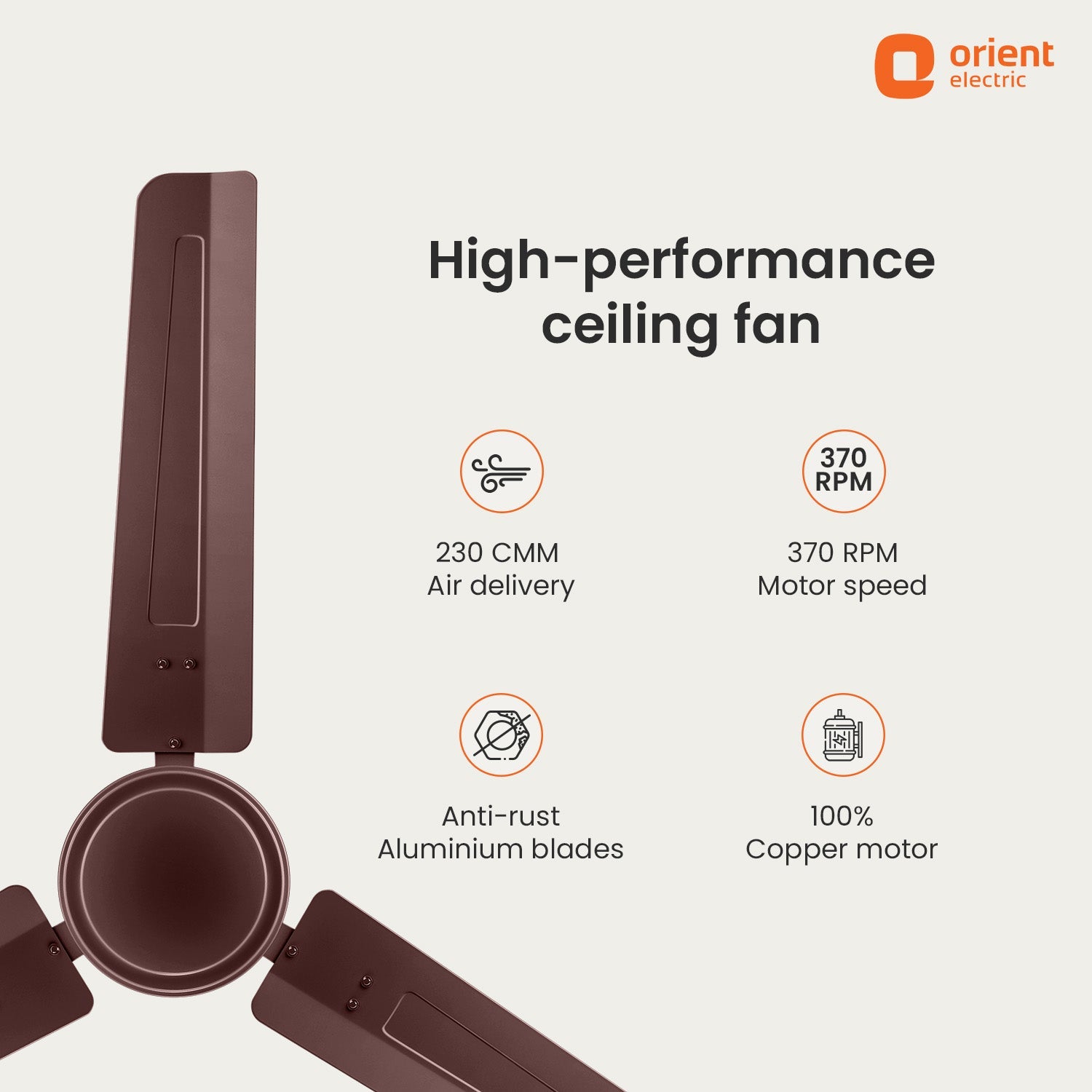 Falcon 400 Ceiling Fan | 5-Year Warranty