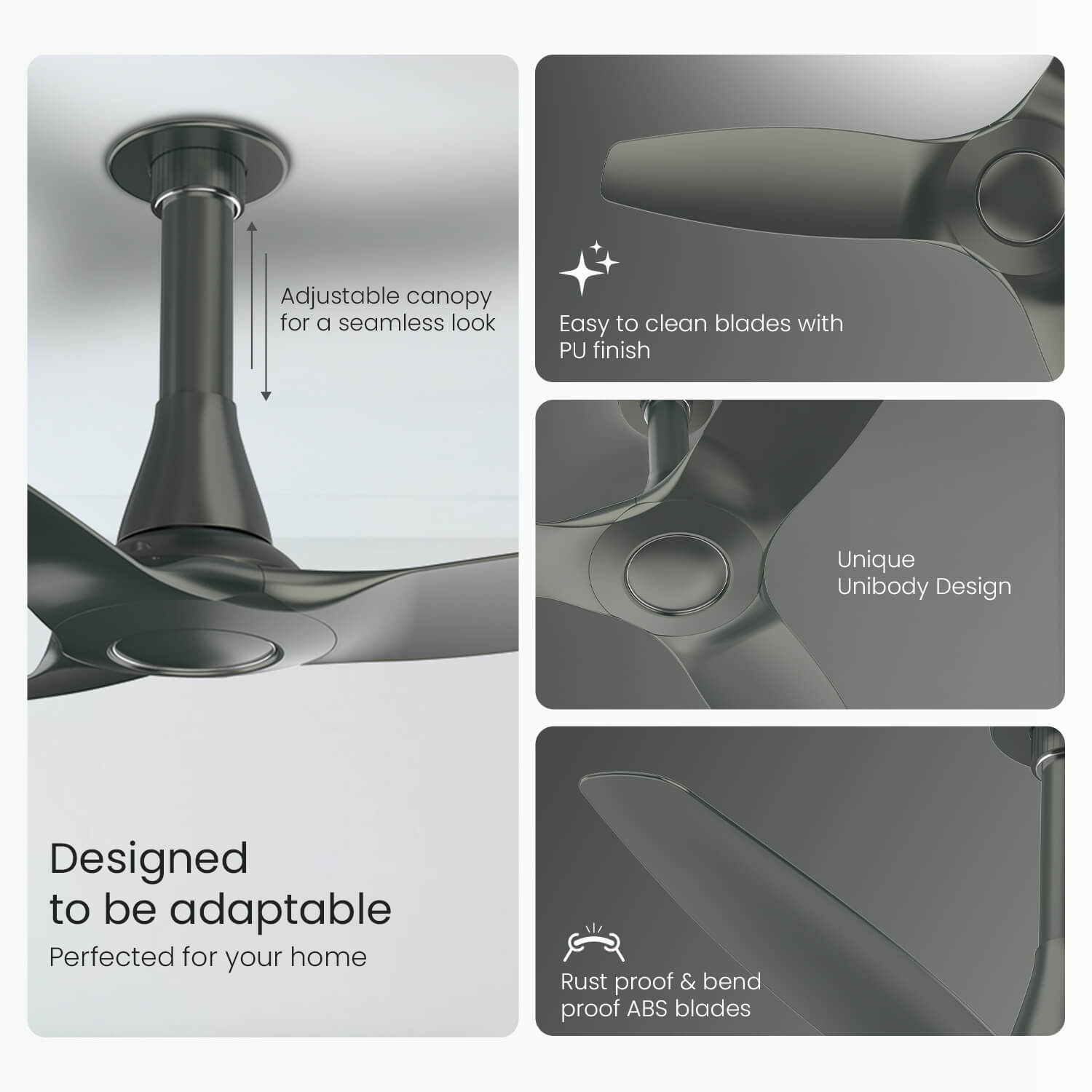 Aeroquiet Neu BLDC Pro Ceiling Fan | Whisper Quiet | Remote Controlled