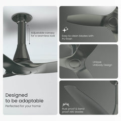 Aeroquiet Neu BLDC Pro Ceiling Fan | Whisper Quiet | Remote Controlled