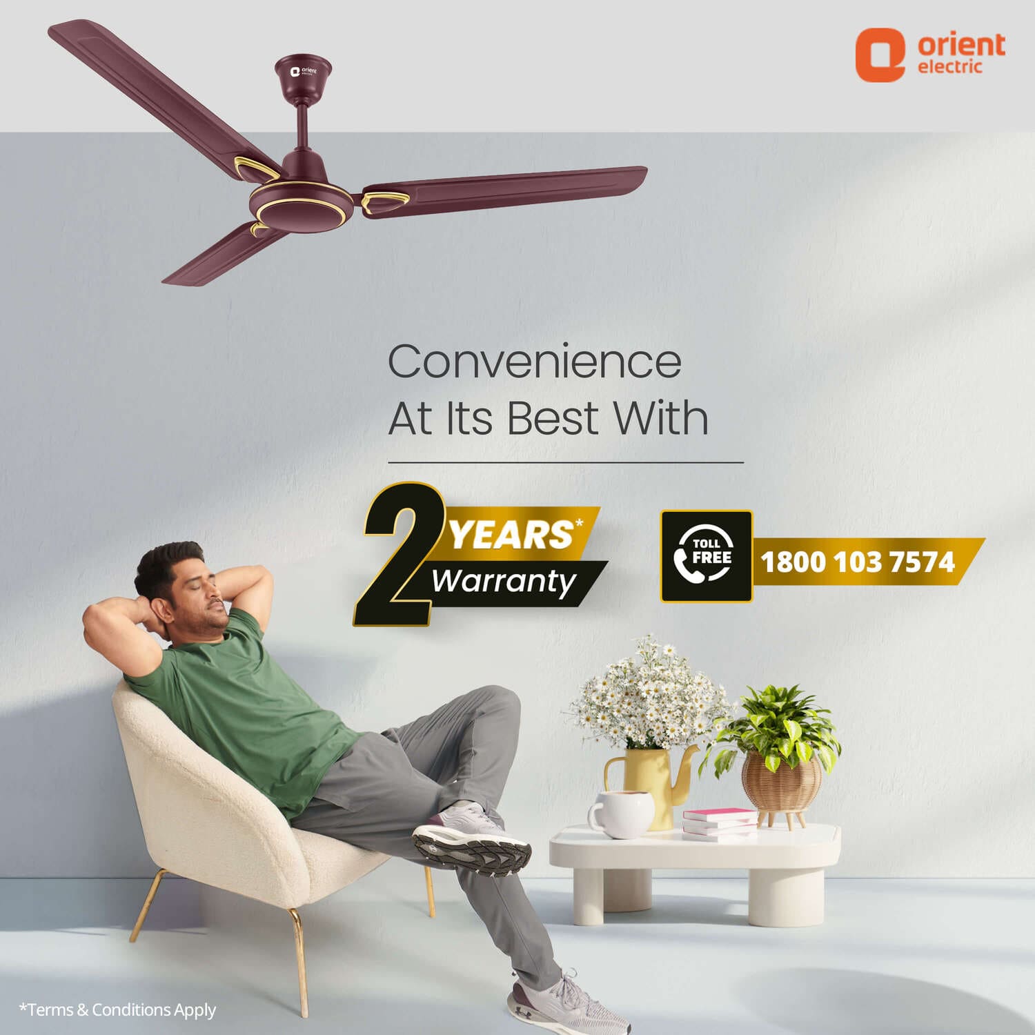 Rapid Air Deco High Speed Ceiling Fan