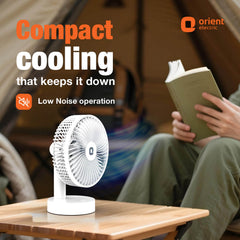 Orient Elfie 5" Compact Size Personal Fan | Chargeable Portable Fan | Mini Handheld