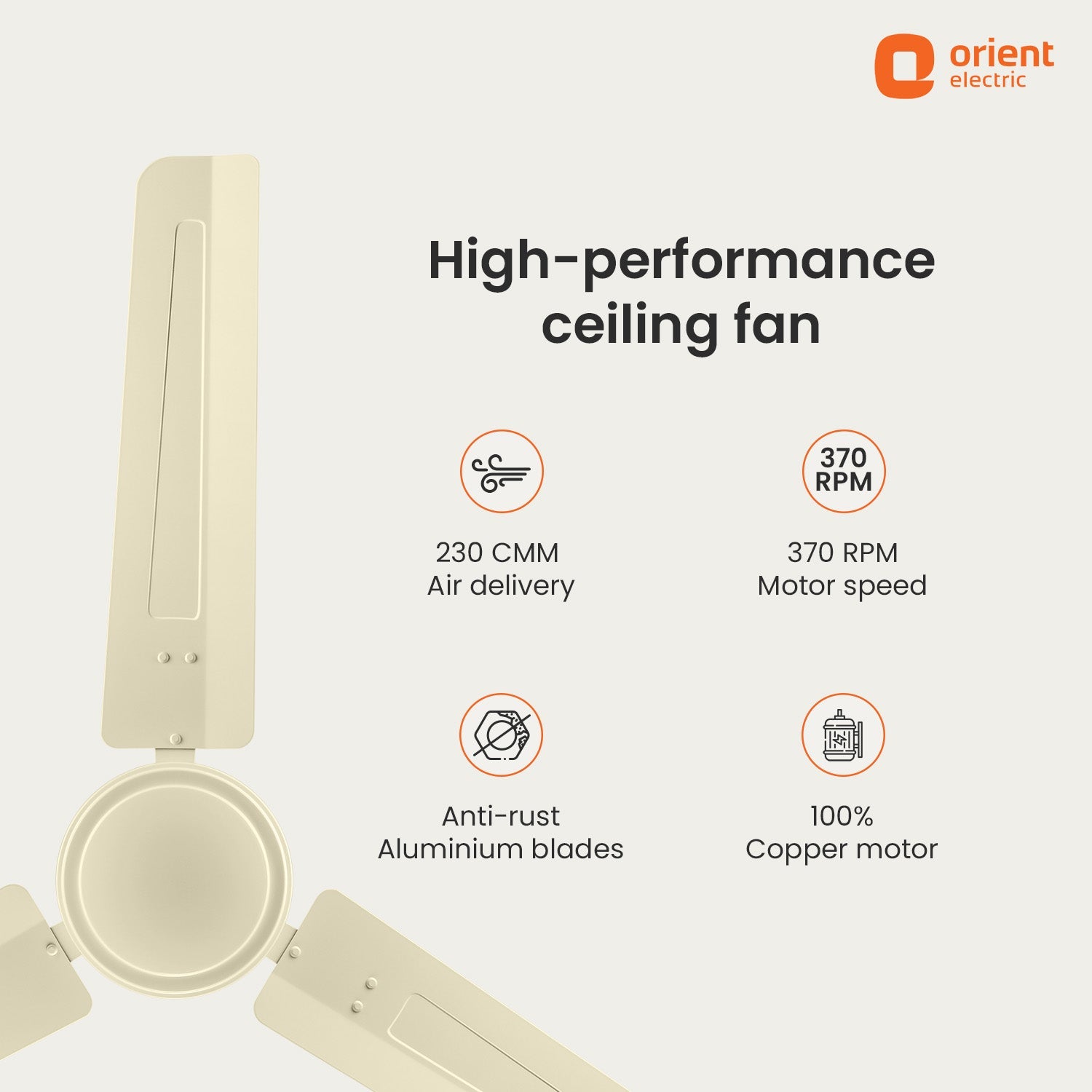 Falcon 400 Ceiling Fan | 5-Year Warranty