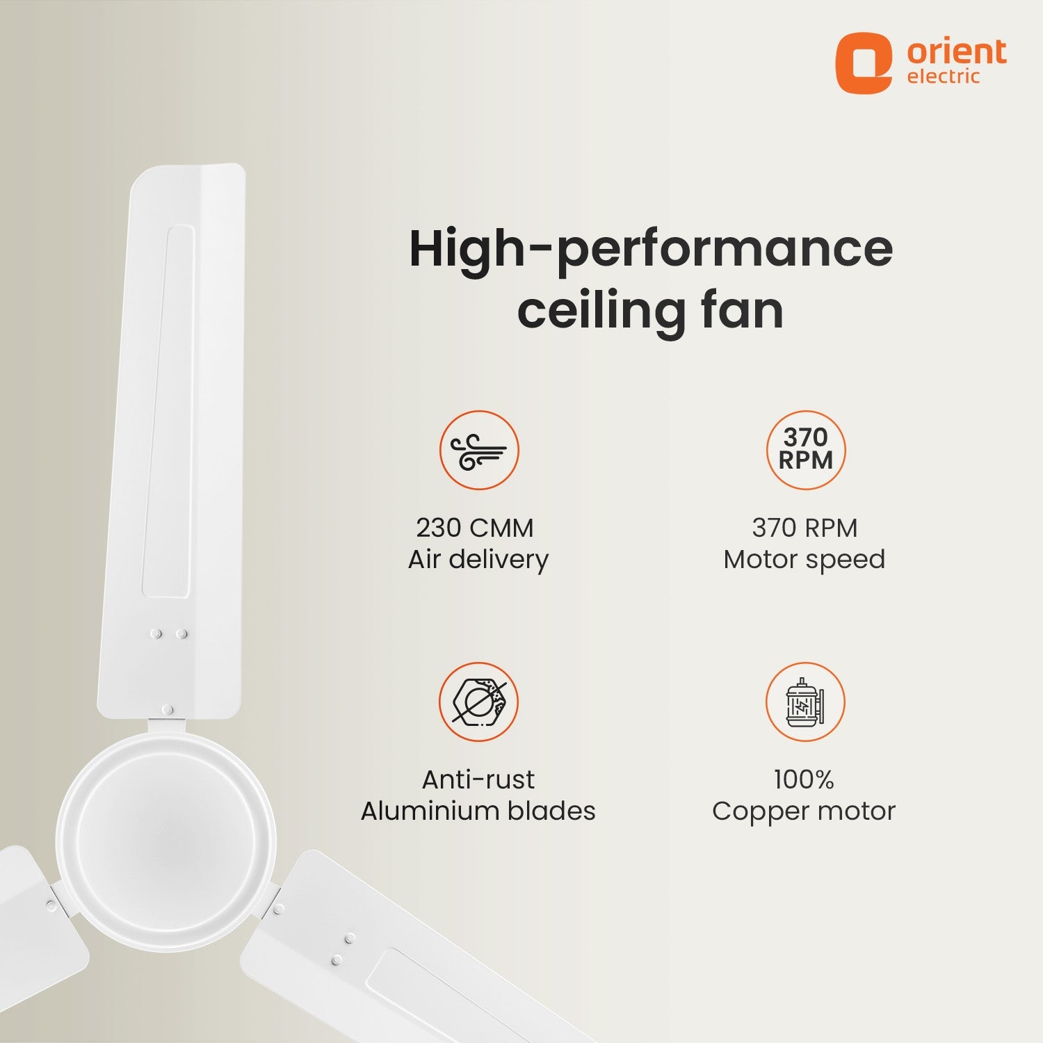 Falcon 400 Ceiling Fan | 5-Year Warranty