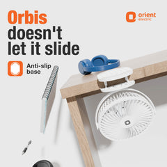 Orbis 5'' Personal Fan | 360 Degree Rotation | Chargeable Portable Fan