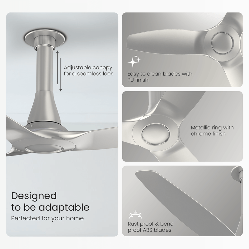 Aeroquiet Neu BLDC Pro Ceiling Fan | Whisper Quiet | Remote Controlled