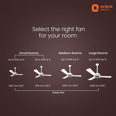 Ecotech Prime CX 5 Star BLDC Ceiling Fan with LED Indicator Light