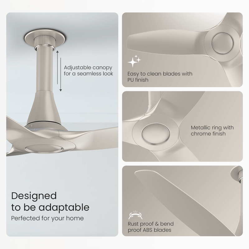 Aeroquiet Neu BLDC Pro Ceiling Fan | Whisper Quiet | Remote Controlled