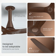 Aeroquiet Neu BLDC Pro Ceiling Fan | Whisper Quiet | Remote Controlled