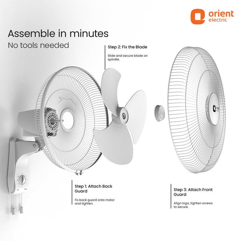 400MM Wall 47 3-in-1 High Speed Wall Fan | Ideal for Large Area |