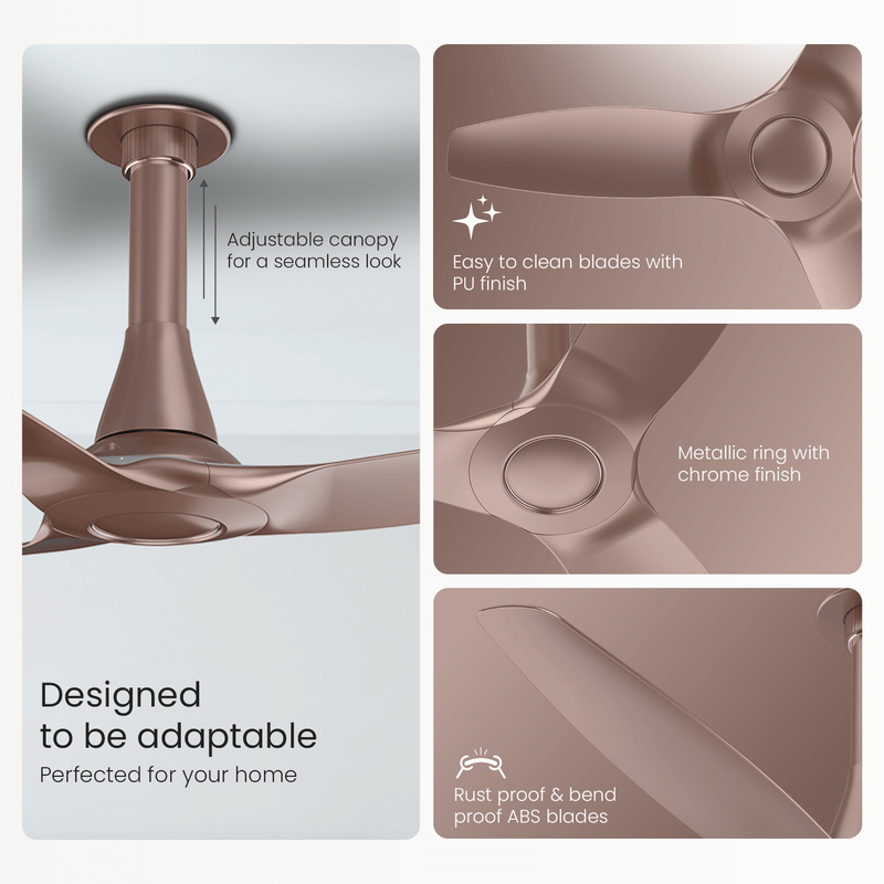 Aeroquiet Neu BLDC Pro Ceiling Fan | Whisper Quiet | Remote Controlled