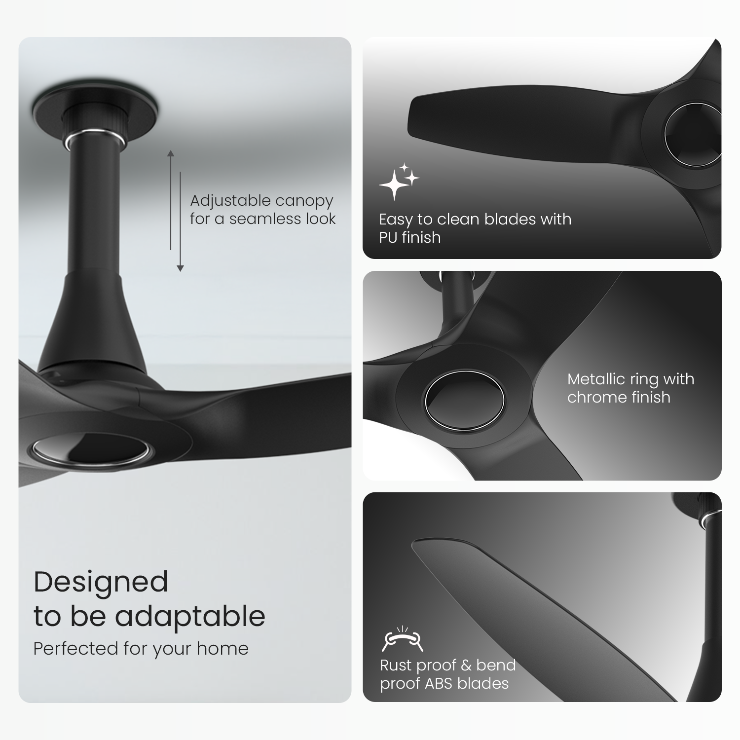 Aeroquiet Neu BLDC Pro Ceiling Fan | Whisper Quiet | Remote Controlled