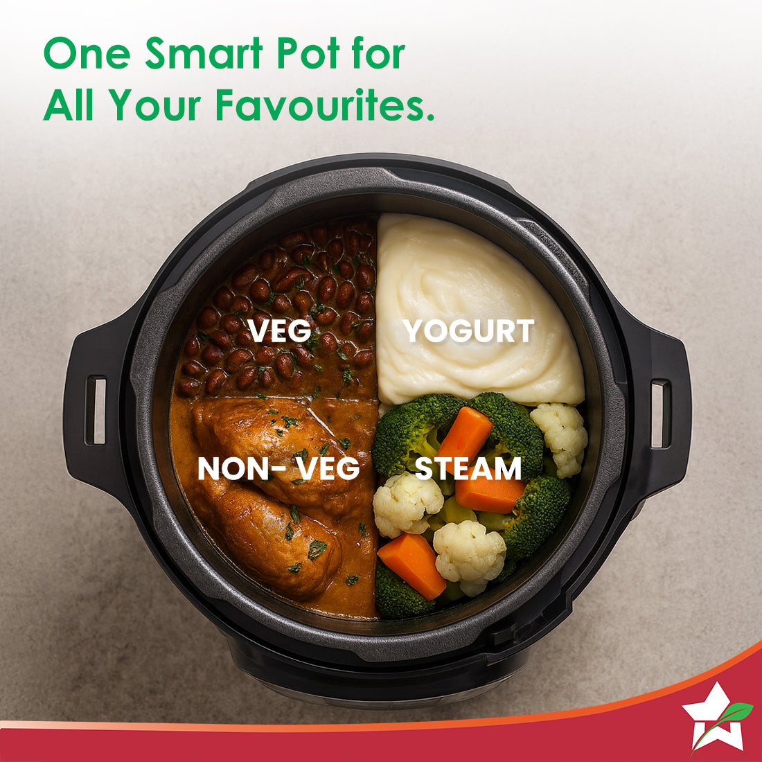 Nutri-Pot 6L Electric Pressure Cooker with 7-in-1 Functions