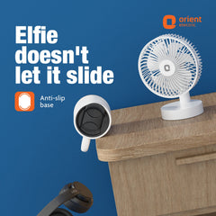 Orient Elfie 5" Compact Size Personal Fan | Chargeable Portable Fan | Mini Handheld