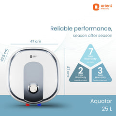 Aquator 5-Star Water Heater (Geyser) | Suitable for High-rise Buildings | 7 Year Tank Warranty | Free Installation and Connecting Pipes