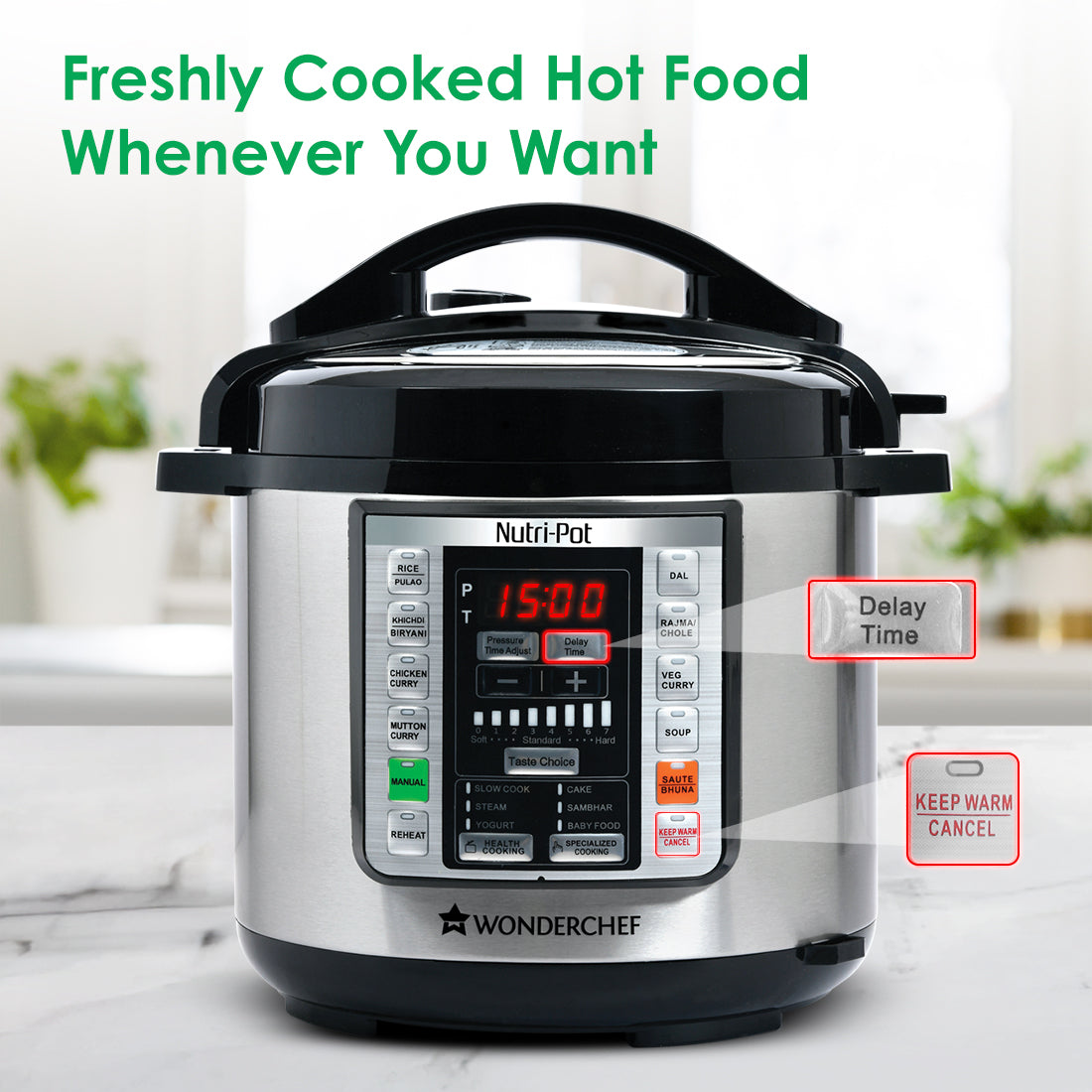 Nutri-Pot 6L Electric Pressure Cooker with 7-in-1 Functions