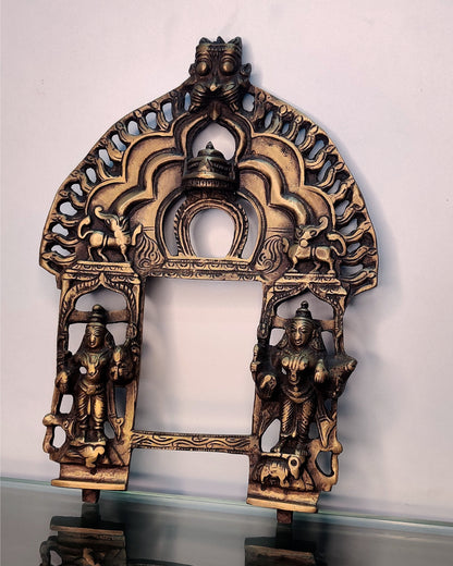 Brass Antique Handcrafted Prabhavali 11" x 8"