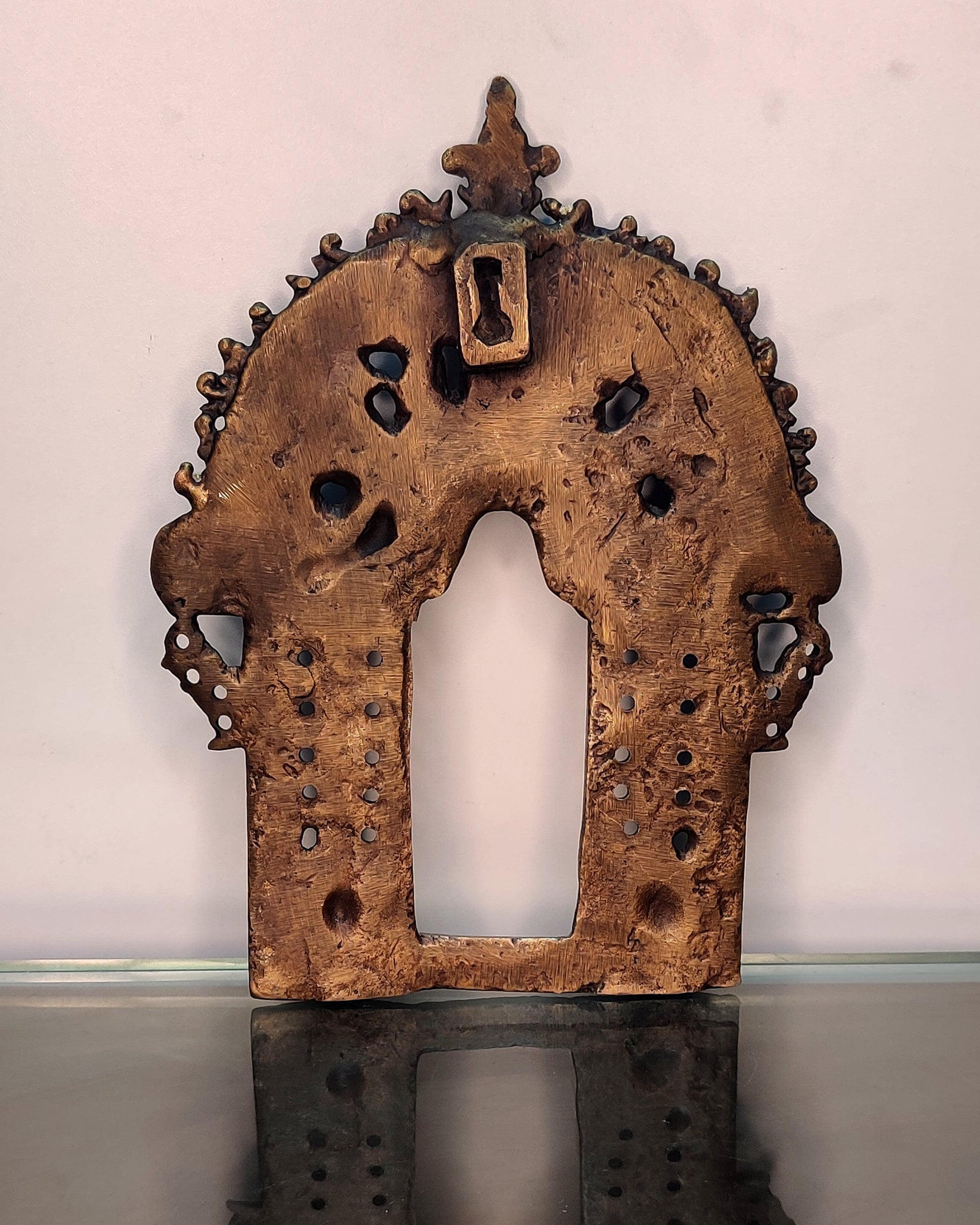 Brass Antique Handcrafted Prabhavali 9" x 7"