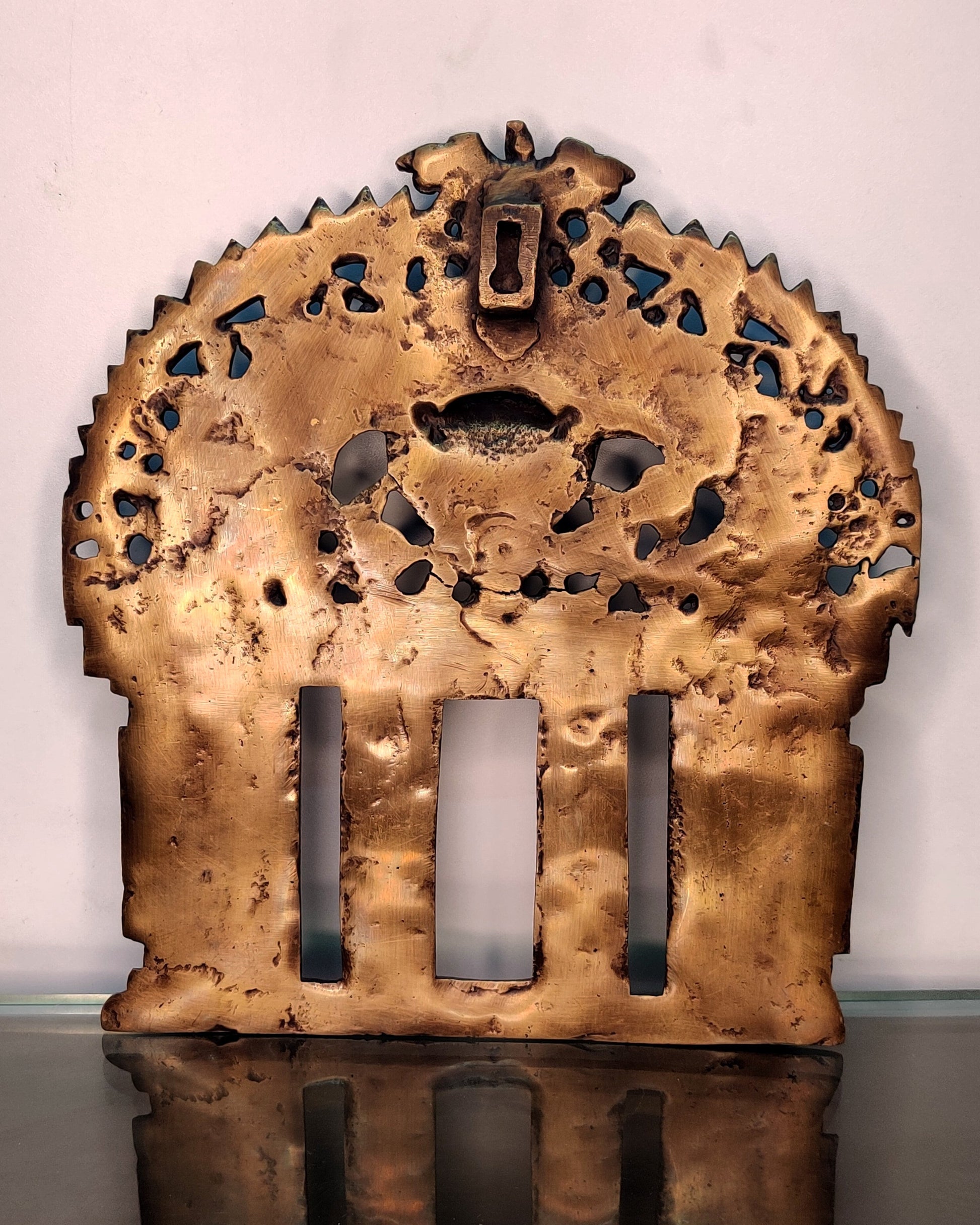 Brass Antique Handcrafted Prabhavali 10.5" x 9.5"