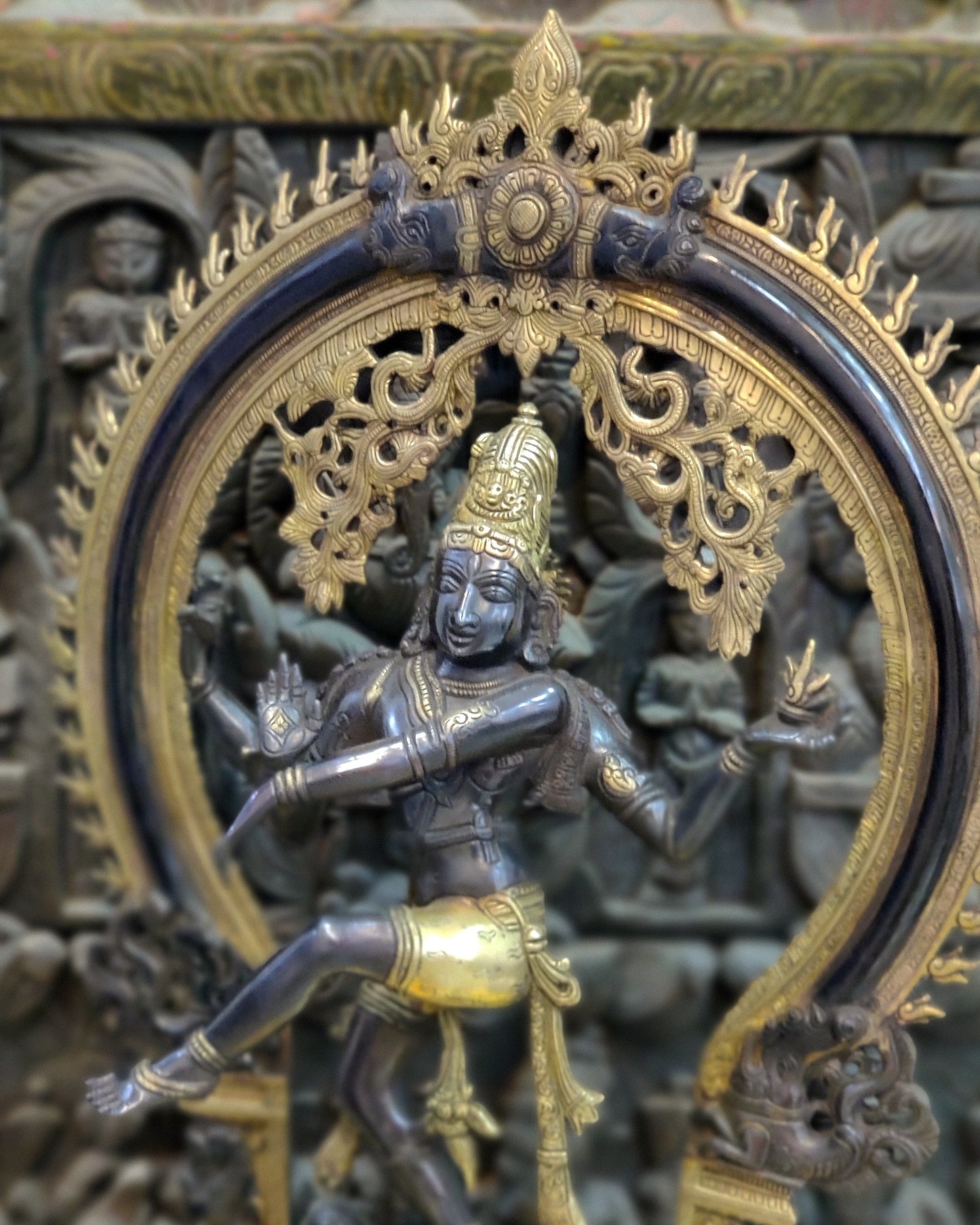 Handcrafted Black Edition Brass Nataraja Statue - 26 Inch