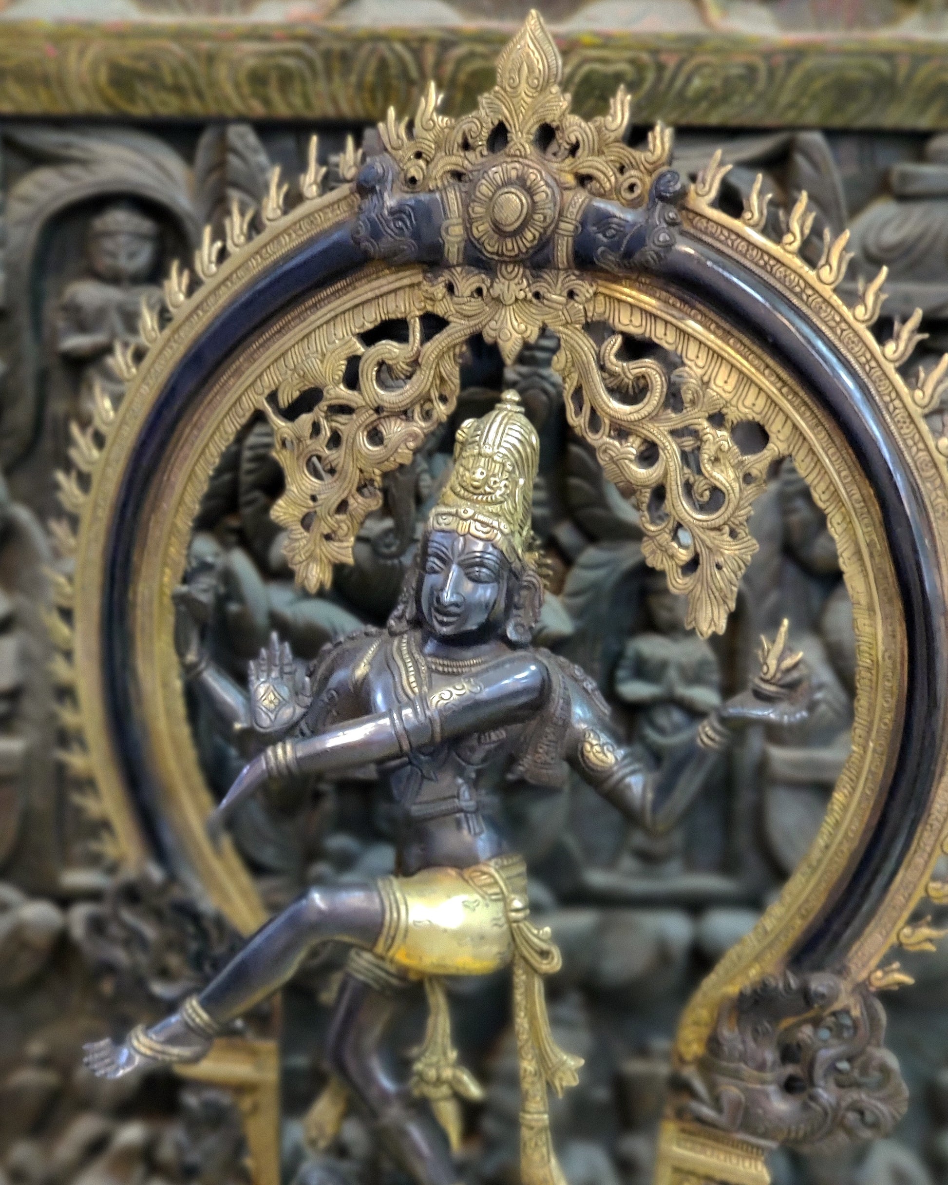 Handcrafted Black Edition Brass Nataraja Statue - 26 Inch