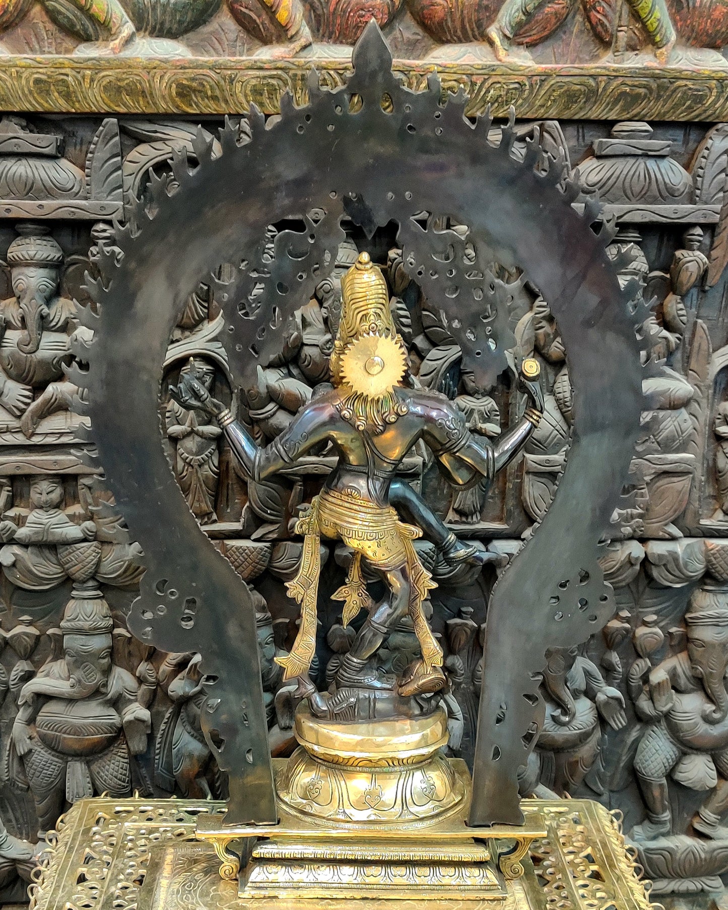 Handcrafted Black Edition Brass Nataraja Statue - 26 Inch