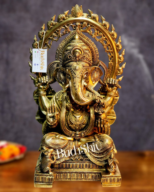 Ganesha Brass Idol 21 inch