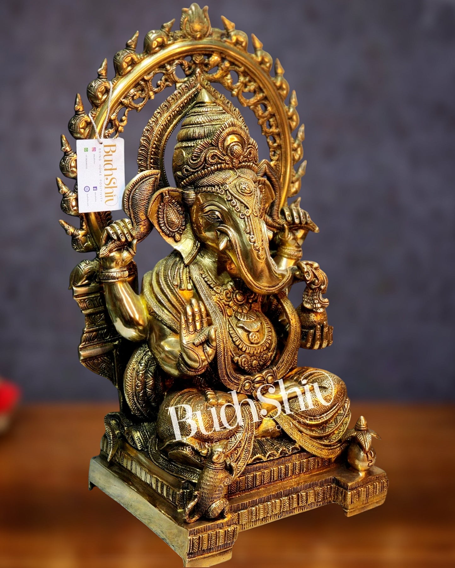 Ganesha Brass Idol 21 inch