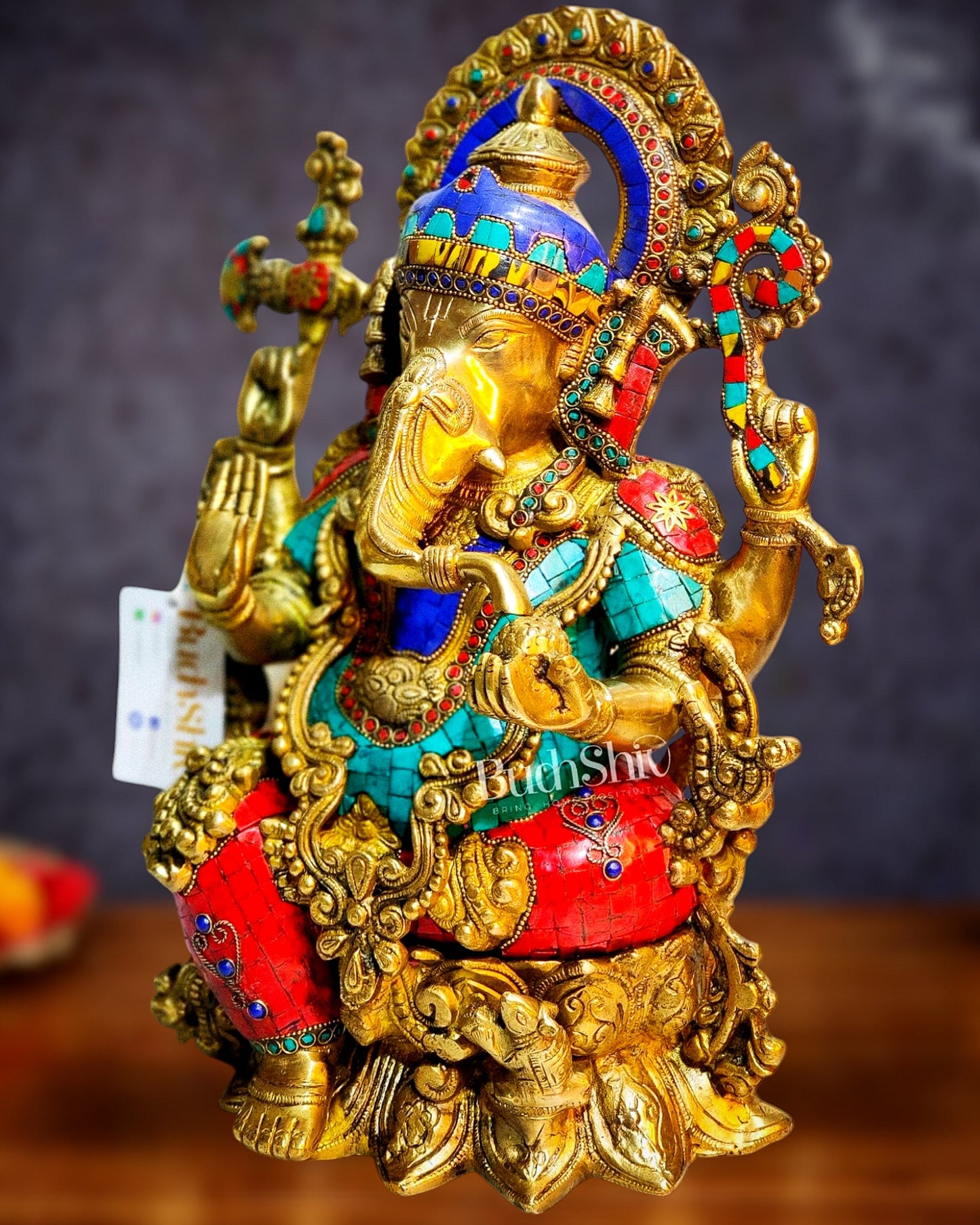 Ganesha Brass Idol Ganapati Brass Idol 16 inch