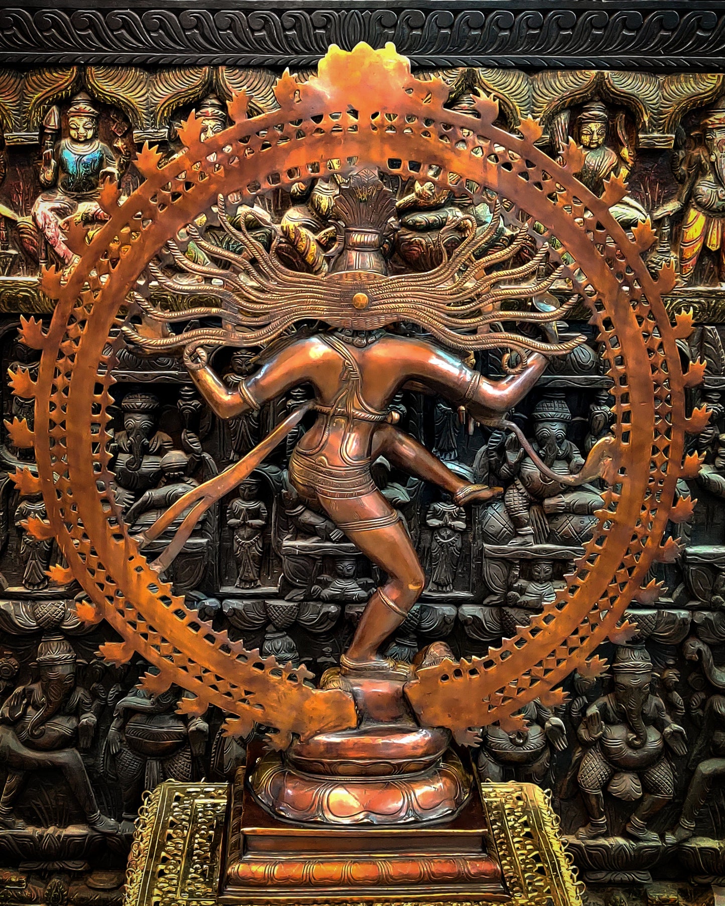 Large Handcrafted Superfine Brass Nataraja Statue - 36" Height