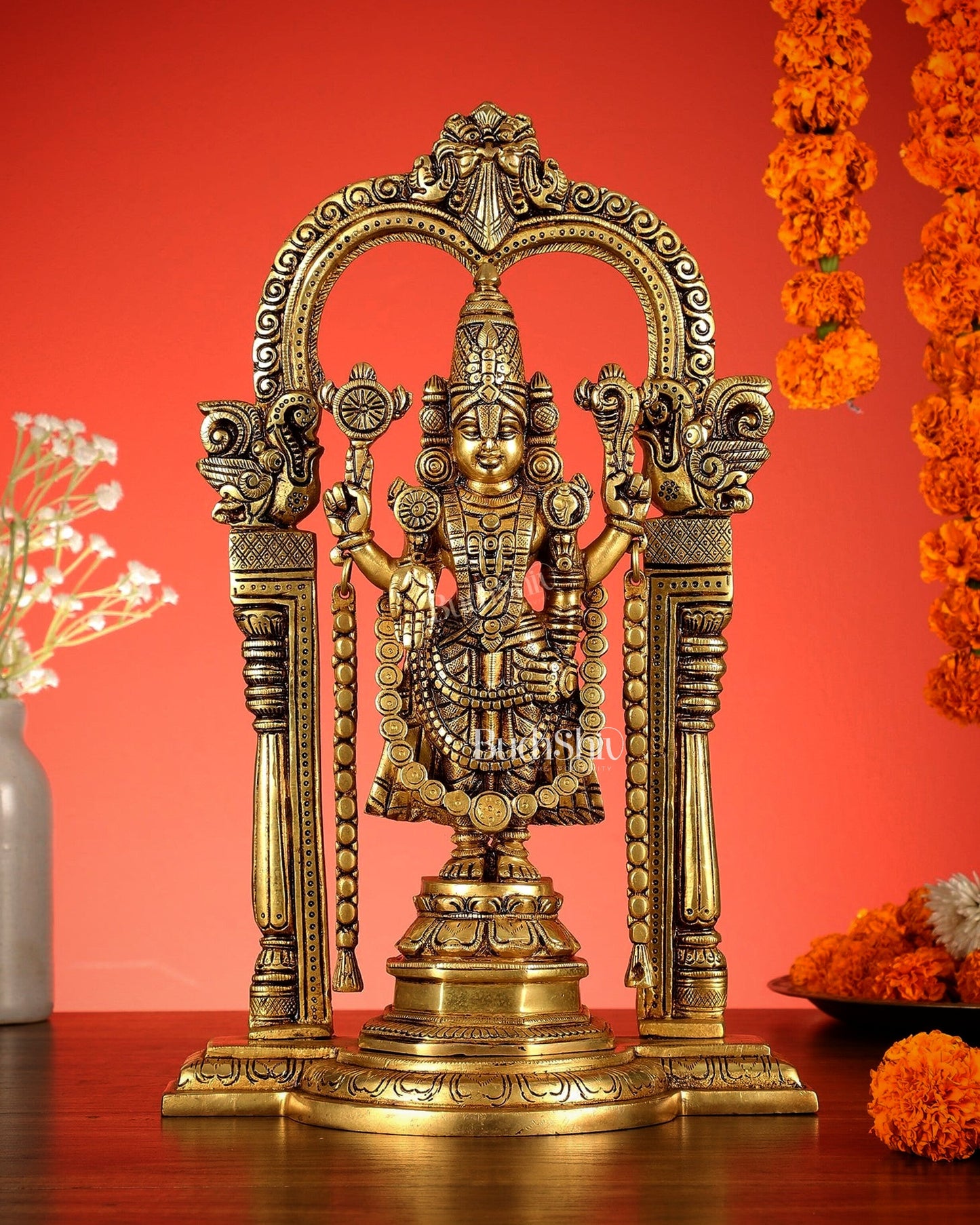 Brass Tirupati Balaji Statue 14"