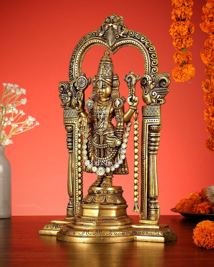 Brass Tirupati Balaji Statue 14"