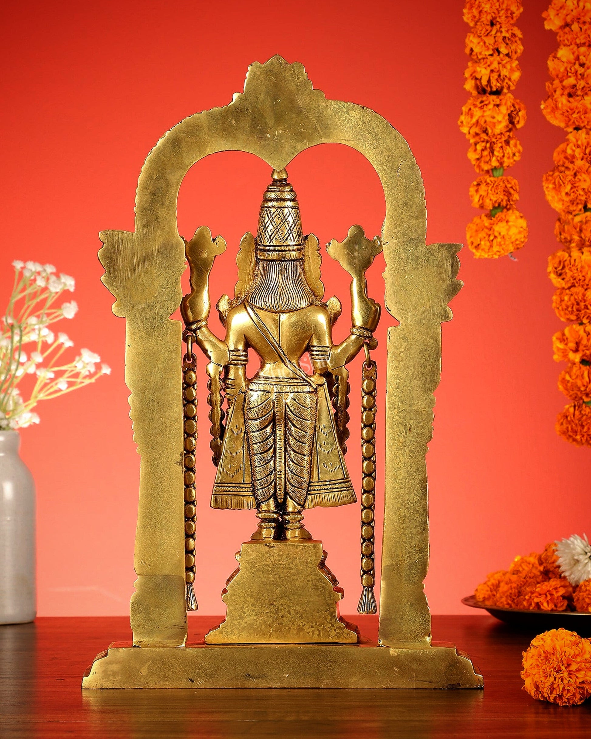 Brass Tirupati Balaji Statue 14"