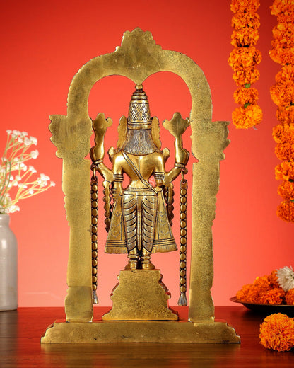 Brass Tirupati Balaji Statue 14"