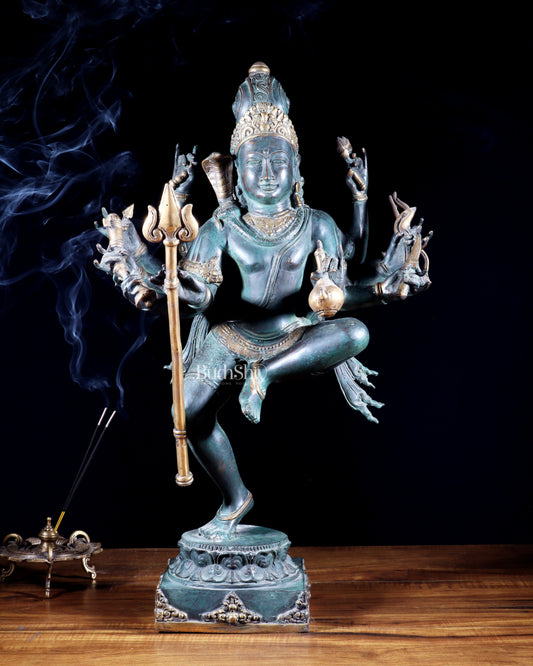 Indonesian Bronze Dancing Shiva Nataraja Sculpture – 24" Height