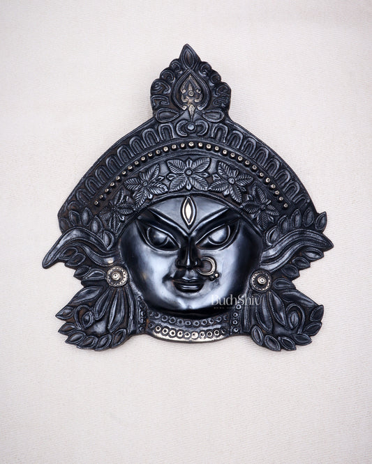 Brass Durga Wall Hanging 8x11 inch black edition