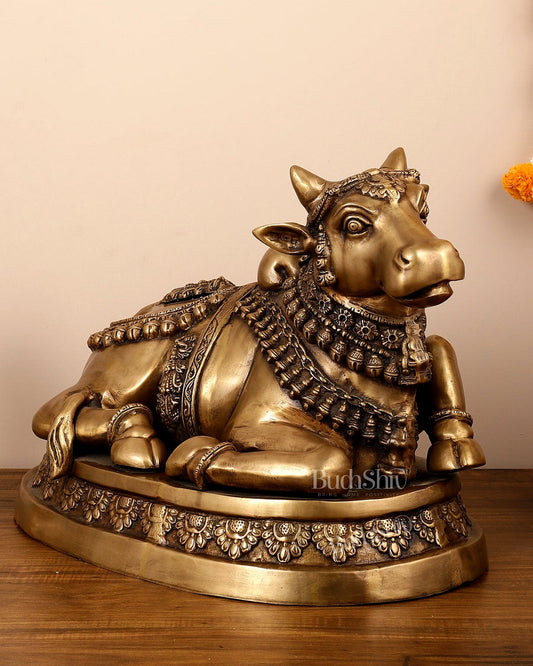 Large brass Nandi Statue 22 inch