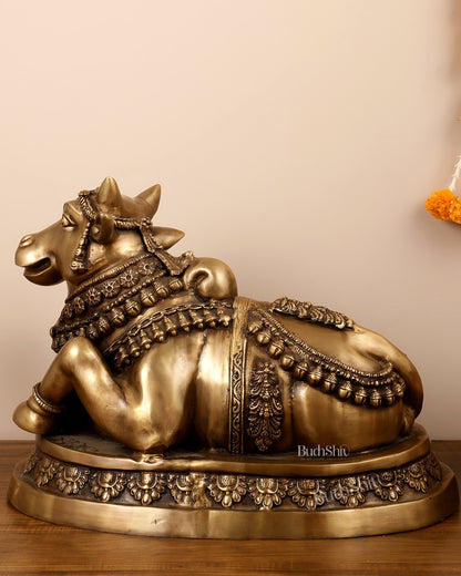 Large brass Nandi Statue 22 inch