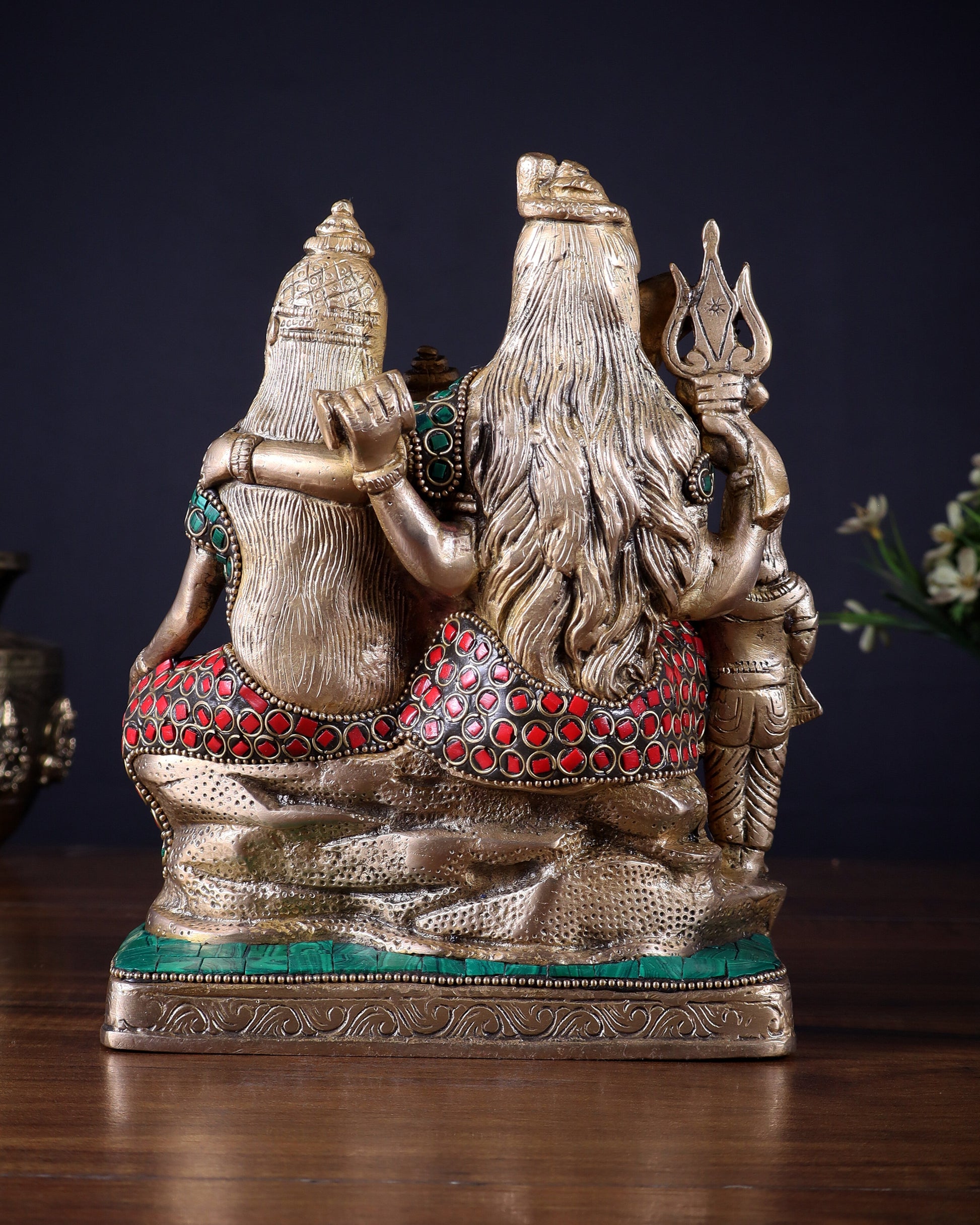Brass Shiv Parivar idol | 8" Height
