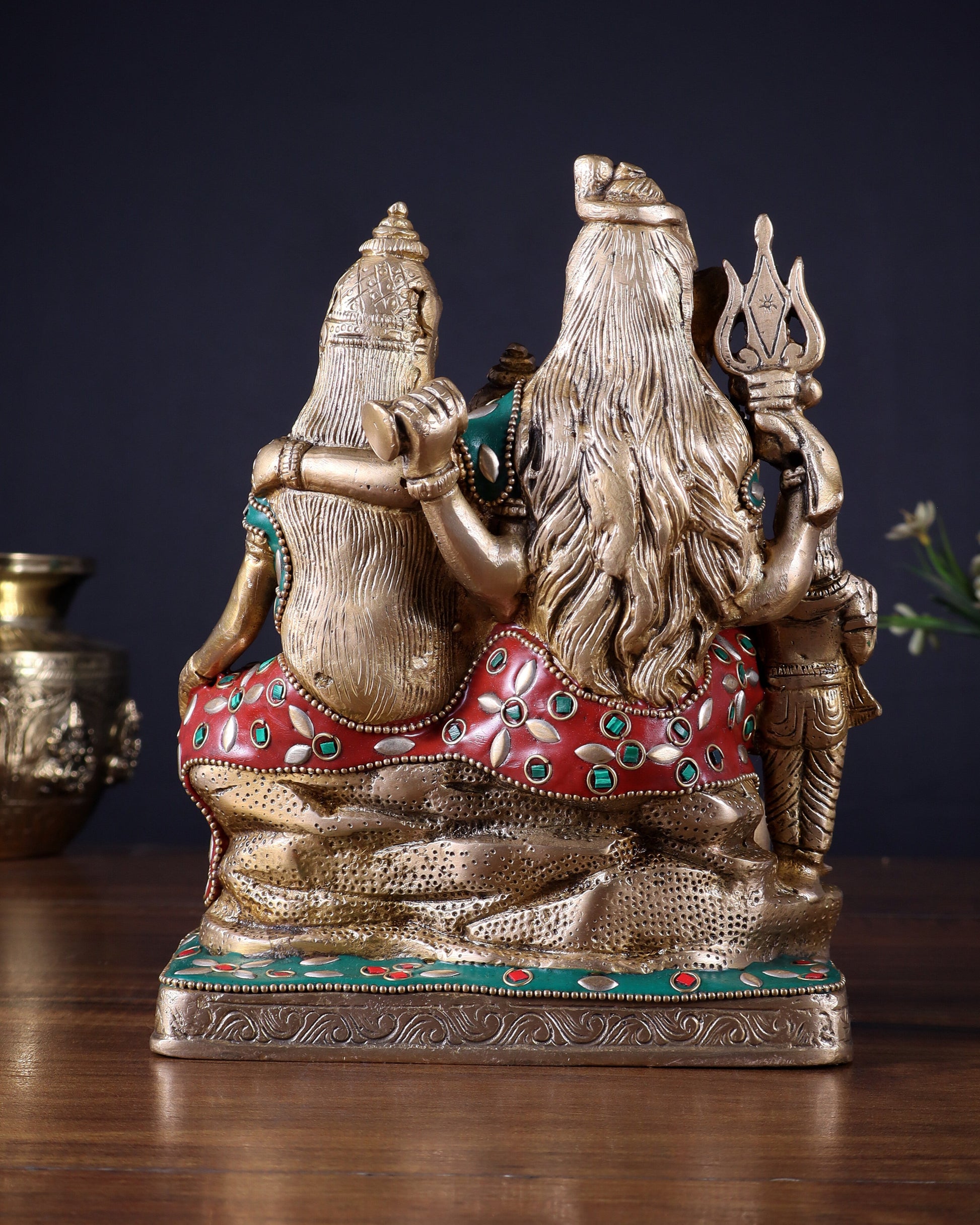 Brass Shiv Parivar idol | 8" Height