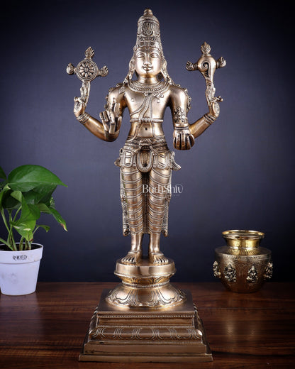 Brass Dhanvantari Sculpture - 20" Height