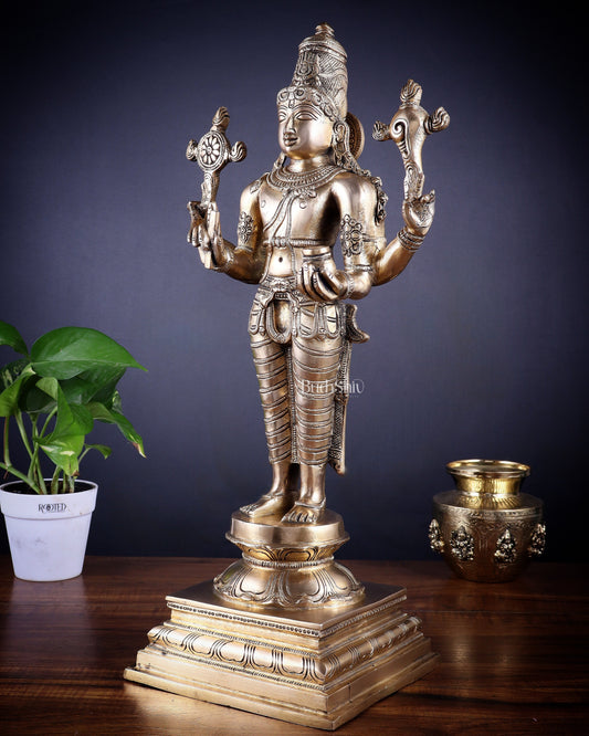 Brass Dhanvantari Sculpture - 20" Height