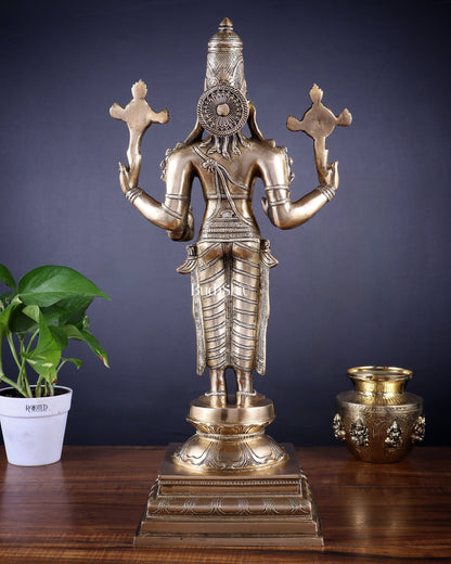 Brass Dhanvantari Sculpture - 20" Height