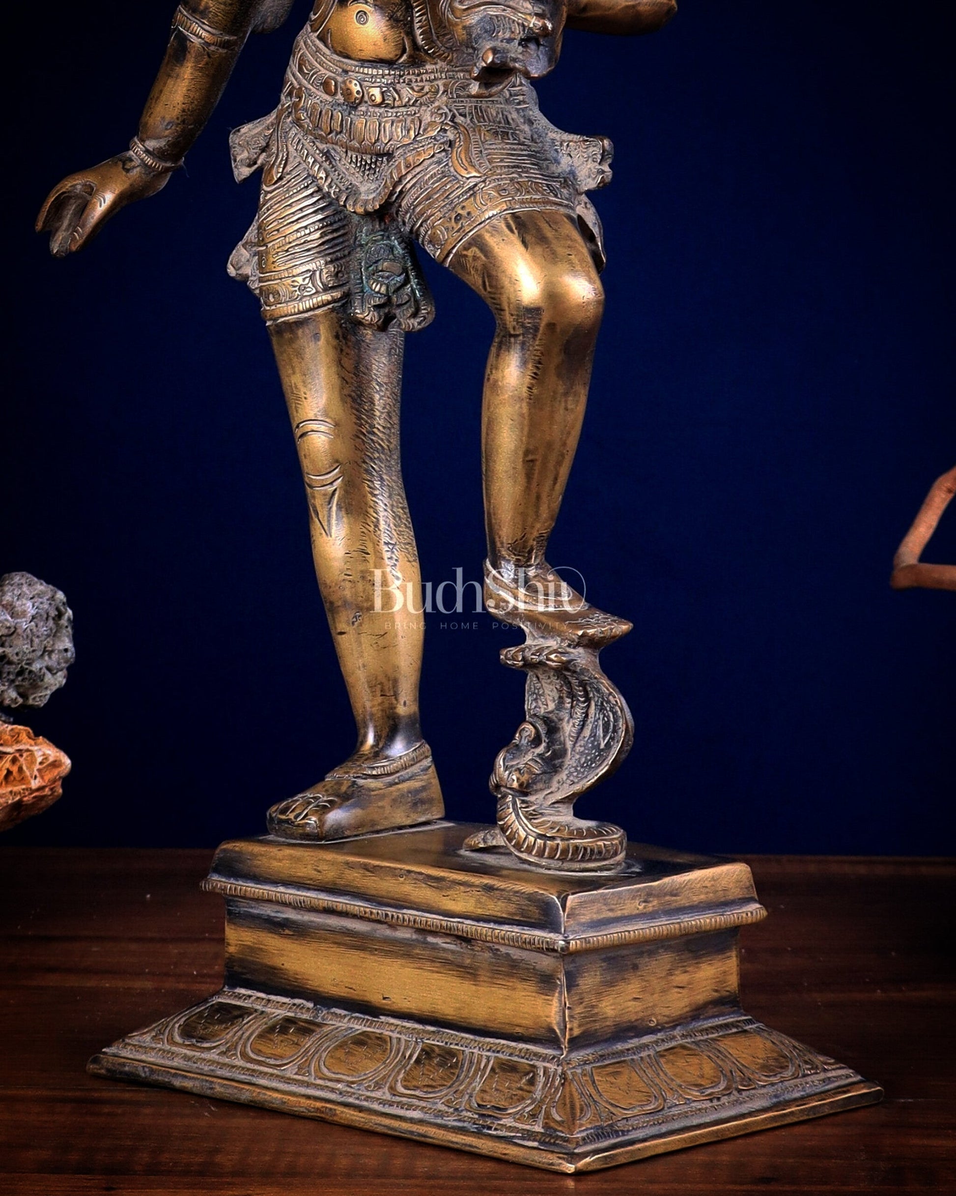 Varaha with Bhooma Devi Varaha Lakshmi Brass Statue 17 inch Gold vintage