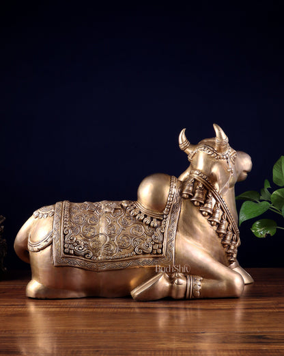 Brass Nandi Statue 21 inch