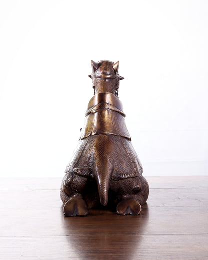 Pure Brass Seated Camel Statue – Vastu Approved Décor for Home or Office