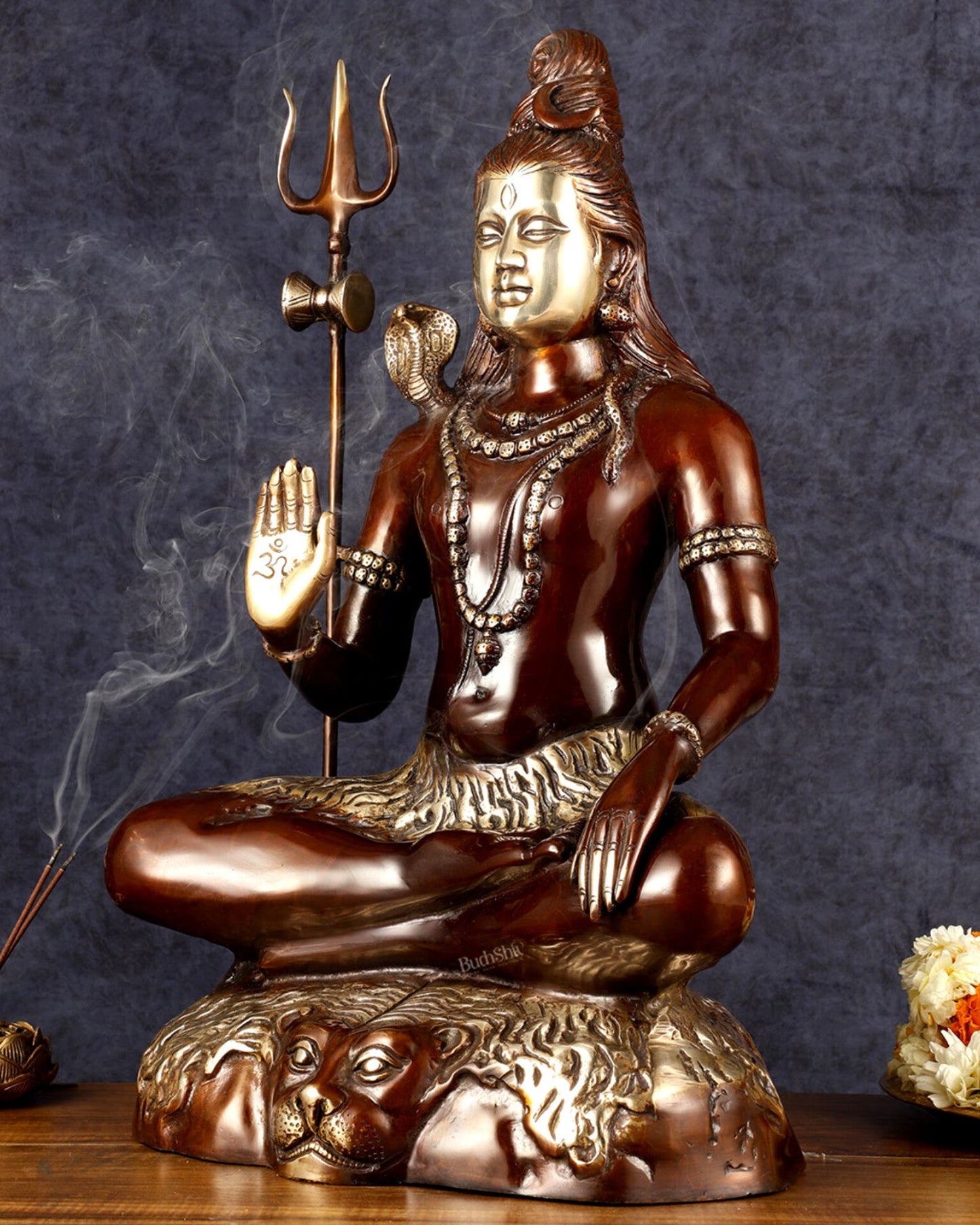 Lord Shiva Brass statue - 24 inch Chola Tone