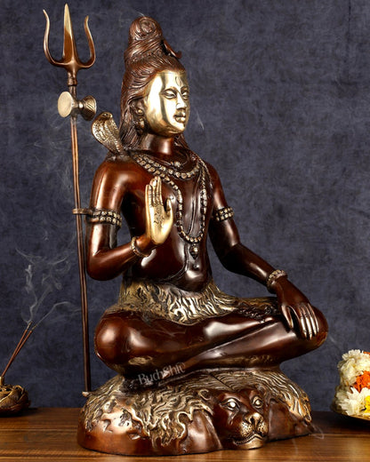 Lord Shiva Brass statue - 24 inch Chola Tone
