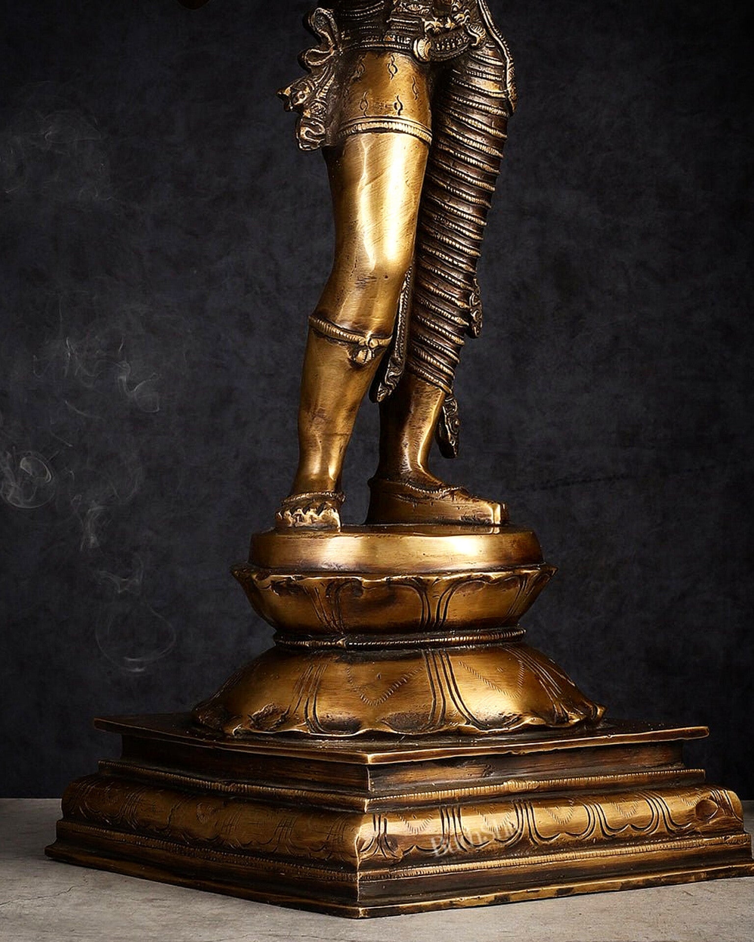 Brass Ardhanarishwara statue 23"