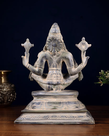 Brass Yog Narasimha swamy Statue 11" vintage